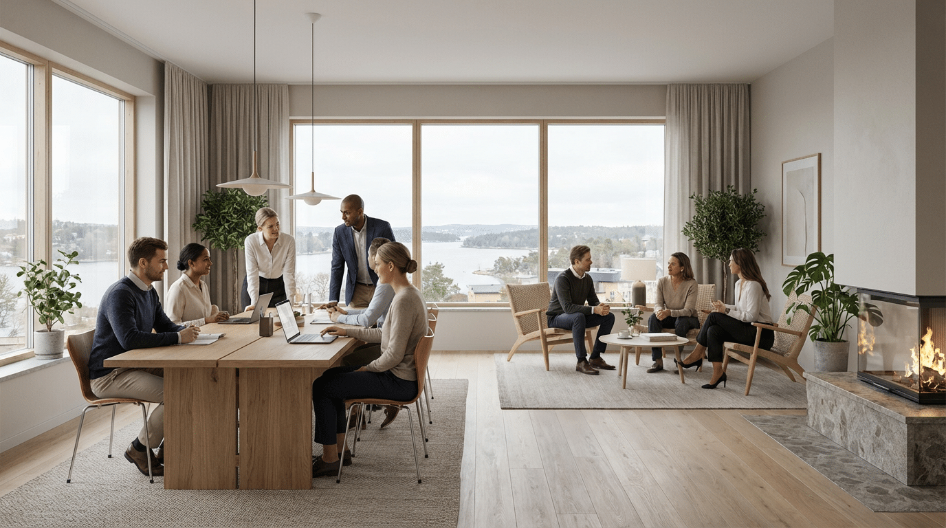 Flera svenska tjänsteföretag representerade i en trovärdig nordisk affärsmiljö med fokus på digital synlighet.